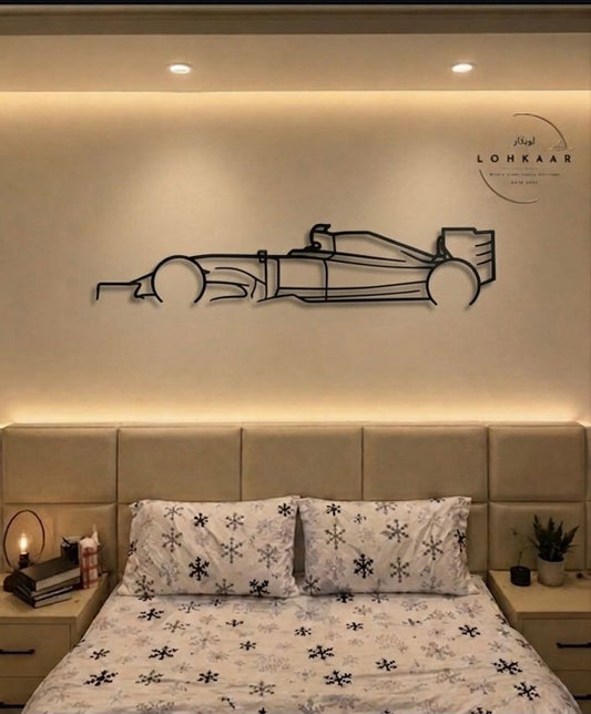 Formula 1 (F1) Metal Silhoutte Art