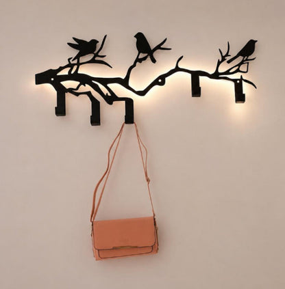Backlit 5 Hook Bird Hanger